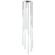 Lightstar 807086 Подвес PUNTO 8х25W G9 ХРОМ/БЕЛЫЙ