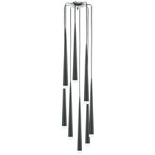 Lightstar 807087 Подвес PUNTO 8х25W G9 ХРОМ/ЧЕРНЫЙ/БЕЛЫЙ