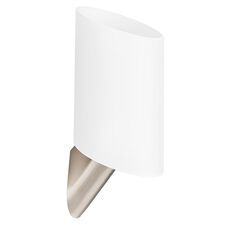 Lightstar 808610 Светильник настенный MURO 1х40W E14 БЕЛЫЙ/НИКЕЛЬ