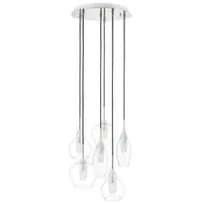 Lightstar 803061 Подвес PENTOLA 6х25W G9 ХРОМ/ПРОЗРАЧНЫЙ