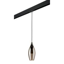Lightstar PRO803027 Светильник д/1-фазн трека PENTOLA 1х25W G9 ХРОМ/ДЫМЧАТЫЙ/ЧЕРНЫЙ (803027+595007)