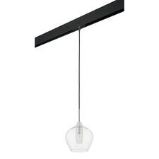 Lightstar PRO803041 Светильник д/1-фазн трека PENTOLA 1х25W G9 ХРОМ/ПРОЗРАЧНЫЙ/ЧЕРНЫЙ (803041+595007)