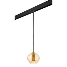 Lightstar PRO803043 Светильник д/1-фазн трека PENTOLA 1х25W G9 ХРОМ/ЯНТАРЬ/ЧЕРНЫЙ (803043+595007)