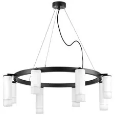 Lightstar LR0183648641 Люстра RULLO 8х50W GU10 ЧЕРНЫЙ/БЕЛЫЙ (571018+214436-4+214486-4+202431-8)