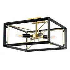 Lightstar 713347 Люстра REGOLO 4х40W E14 ЧЕРНЫЙ МАТОВЫЙ/ЗОЛОТО