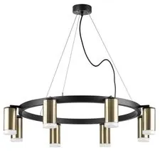 Lightstar LR0183180 Люстра RULLO 8х50W GU10 ЧЕРНЫЙ/БРОНЗА (571018+214431-8+202430-8)