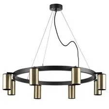 Lightstar LR018318 Люстра RULLO 8х50W GU10 ЧЕРНЫЙ/БРОНЗА (571018+214431-8)