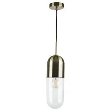 Lightstar 690011 Люстра RAMO 1х40W E27 БРОНЗА/ПРОЗРАЧНЫЙ