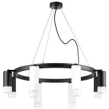 Lightstar LR0188643741 Люстра RULLO 8х50W GU10 ЧЕРНЫЙ/БЕЛЫЙ (571018+214486-4+214437-4+202431-8)