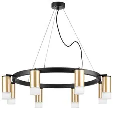 Lightstar LR0184081 Люстра RULLO 8х50W GU10 ЧЕРНЫЙ/ЗОЛОТО (571018+214440-8+202431-8)