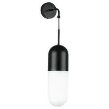 Lightstar 690617 Бра RAMO 1х40W E27 ЧЕРНЫЙ МАТОВЫЙ/БЕЛЫЙ