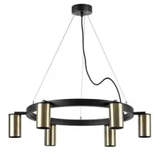 Lightstar LR016316 Люстра RULLO 6х50W GU10 ЧЕРНЫЙ/БРОНЗА (571016+214431-6)