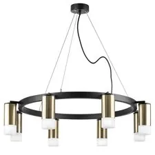 Lightstar LR0183181 Люстра RULLO 8х50W GU10 ЧЕРНЫЙ/БРОНЗА (571018+214431-8+202431-8)