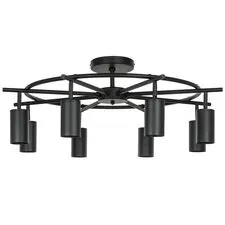 Lightstar LR718378 Люстра RULLO 8х50W GU10 ЧЕРНЫЙ (571718+214437-8)