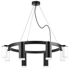 Lightstar LR0188743640 Люстра RULLO 8х50W GU10 ЧЕРНЫЙ/БЕЛЫЙ (571018+214487-4+214436-4+202430-8)