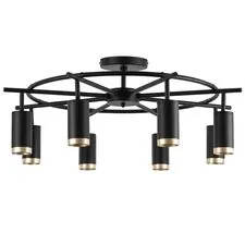 Lightstar LR71837840 Люстра RULLO 8х50W GU10 ЧЕРНЫЙ (571718+214437-8+203440-8)