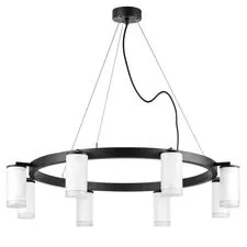 Lightstar LR0183680 Люстра RULLO 8х50W GU10 ЧЕРНЫЙ/БЕЛЫЙ (571018+214436-8+202430-8)