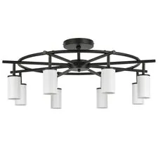 Lightstar LR718368 Люстра RULLO 8х50W GU10 ЧЕРНЫЙ/БЕЛЫЙ (571718+214436-8)