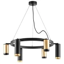 Lightstar LR01640387370 Люстра RULLO 6х50W GU10 ЧЕРНЫЙ/ЗОЛОТО (571016+214440-3+214487-3+203437-3+203440-3)