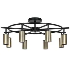 Lightstar LR718318 Люстра RULLO 8х50W GU10 ЧЕРНЫЙ/БРОНЗА (571718+214431-8)