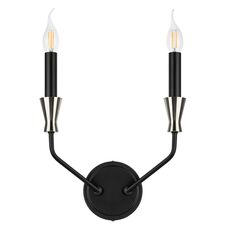 Lightstar 732527 Бра RAGNO 2х40W E14 ЧЕРНЫЙ/НИКЕЛЬ