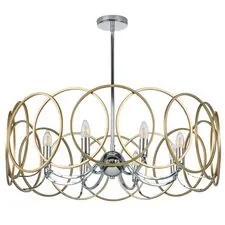 Lightstar 713083 Люстра REGOLO 8х40W E14 ХРОМ/ЗОЛОТО