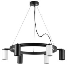 Lightstar LR016373363 Люстра RULLO 6х50W GU10 ЧЕРНЫЙ/БЕЛЫЙ (571016+214437-3+214436-3)