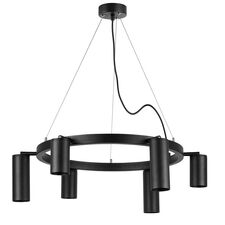 Lightstar LR016373873 Люстра RULLO 6х50W GU10 ЧЕРНЫЙ (571016+214437-3+214487-3)