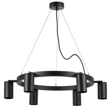 Lightstar LR016376 Люстра RULLO 6х50W GU10 ЧЕРНЫЙ (571016+214437-6)