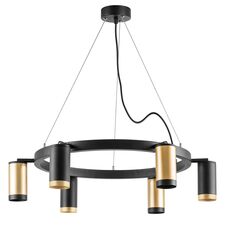 Lightstar LR01640337370 Люстра RULLO 6х50W GU10 ЧЕРНЫЙ/ЗОЛОТО (571016+214440-3+214437-3+203437-3+203440-3)