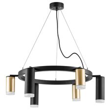 Lightstar LR0164038730 Люстра RULLO 6х50W GU10 ЧЕРНЫЙ/ЗОЛОТО (571016+214440-3+214487-3+202430-6)