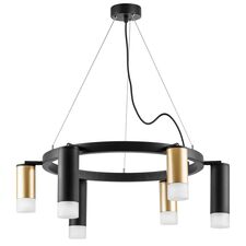 Lightstar LR0164038731 Люстра RULLO 6х50W GU10 ЧЕРНЫЙ/ЗОЛОТО (571016+214440-3+214487-3+202431-6)