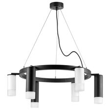 Lightstar LR0168733631 Люстра RULLO 6х50W GU10 ЧЕРНЫЙ/БЕЛЫЙ (571016+214487-3+214436-3+202431-6)