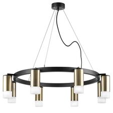 Lightstar LR0183181 Люстра RULLO 8х50W GU10 ЧЕРНЫЙ/БРОНЗА (571018+214431-8+202431-8)