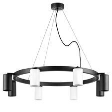 Lightstar LR018364374 Люстра RULLO 8х50W GU10 ЧЕРНЫЙ/БЕЛЫЙ (571018+214436-4+214437-4)