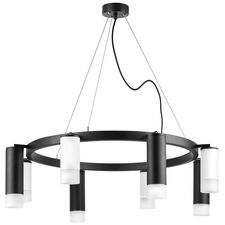 Lightstar LR0183648741 Люстра RULLO 8х50W GU10 ЧЕРНЫЙ/БЕЛЫЙ (571018+214436-4+214487-4+202431-8)