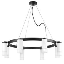 Lightstar LR0183681 Люстра RULLO 8х50W GU10 ЧЕРНЫЙ/БЕЛЫЙ (571018+214436-8+202431-8)