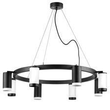 Lightstar LR01837436476 Люстра RULLO 8х50W GU10 ЧЕРНЫЙ/БЕЛЫЙ (571018+214437-4+214436-4+203437-4+203436-4)