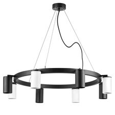 Lightstar LR018374364 Люстра RULLO 8х50W GU10 ЧЕРНЫЙ/БЕЛЫЙ (571018+214437-4+214436-4)