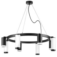 Lightstar LR01837486476 Люстра RULLO 8х50W GU10 ЧЕРНЫЙ/БЕЛЫЙ (571018+214437-4+214486-4+203437-4+203436-4)