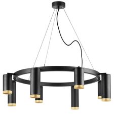 Lightstar LR01837487440 Люстра RULLO 8х50W GU10 ЧЕРНЫЙ (571018+214437-4+214487-4+203440-8)