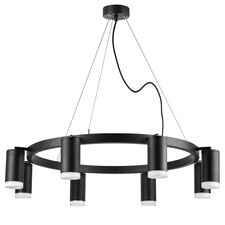 Lightstar LR0183780 Люстра RULLO 8х50W GU10 ЧЕРНЫЙ (571018+214437-8+202430-8)