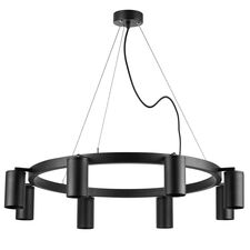 Lightstar LR018378 Люстра RULLO 8х50W GU10 ЧЕРНЫЙ (571018+214437-8)