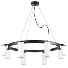 Lightstar LR018864364 Люстра RULLO 8х50W GU10 ЧЕРНЫЙ/БЕЛЫЙ (571018+214436-4+214486-4)