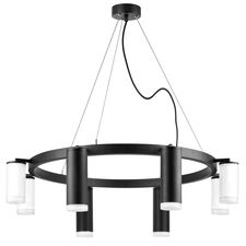 Lightstar LR0188743640 Люстра RULLO 8х50W GU10 ЧЕРНЫЙ/БЕЛЫЙ (571018+214487-4+214436-4+202430-8)
