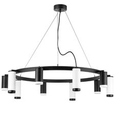 Lightstar LR02037586576 Люстра RULLO 10х50W GU10 ЧЕРНЫЙ/БЕЛЫЙ (571020+214437-5+214486-5+203437-5+203436-5)