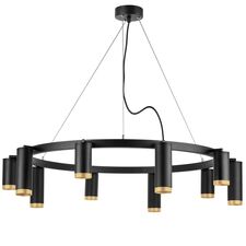 Lightstar LR02037587540 Люстра RULLO 10х50W GU10 ЧЕРНЫЙ (571020+214437-5+214487-5+203440-10)