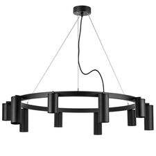 Lightstar LR020375875 Люстра RULLO 10х50W GU10 ЧЕРНЫЙ (571020+214437-5+214487-5)