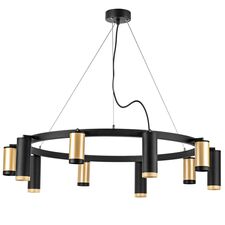 Lightstar LR02040587570 Люстра RULLO 10х50W GU10 ЧЕРНЫЙ/ЗОЛОТО (571020+214440-5+214487-5+203437-5+203440-5)