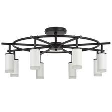 Lightstar LR7183680 Люстра RULLO 8х50W GU10 ЧЕРНЫЙ/БЕЛЫЙ (571718+214436-8+202430-8)